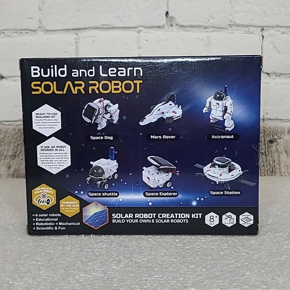 Children STEM Build and Learn Solar Robot 6 in 1 Design Educational Kit NWT/NIB